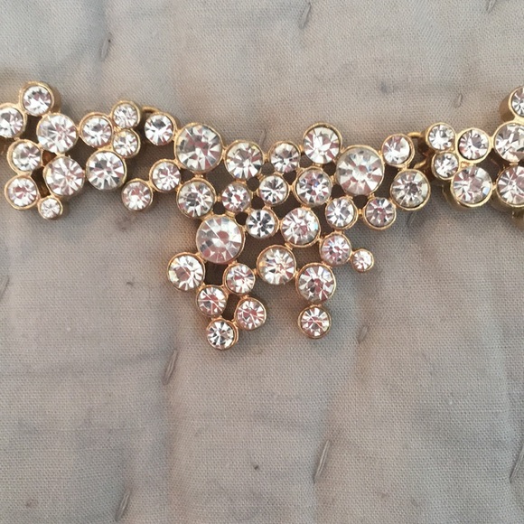 Banana republic gold, crystal statement necklace - Picture 3 of 3